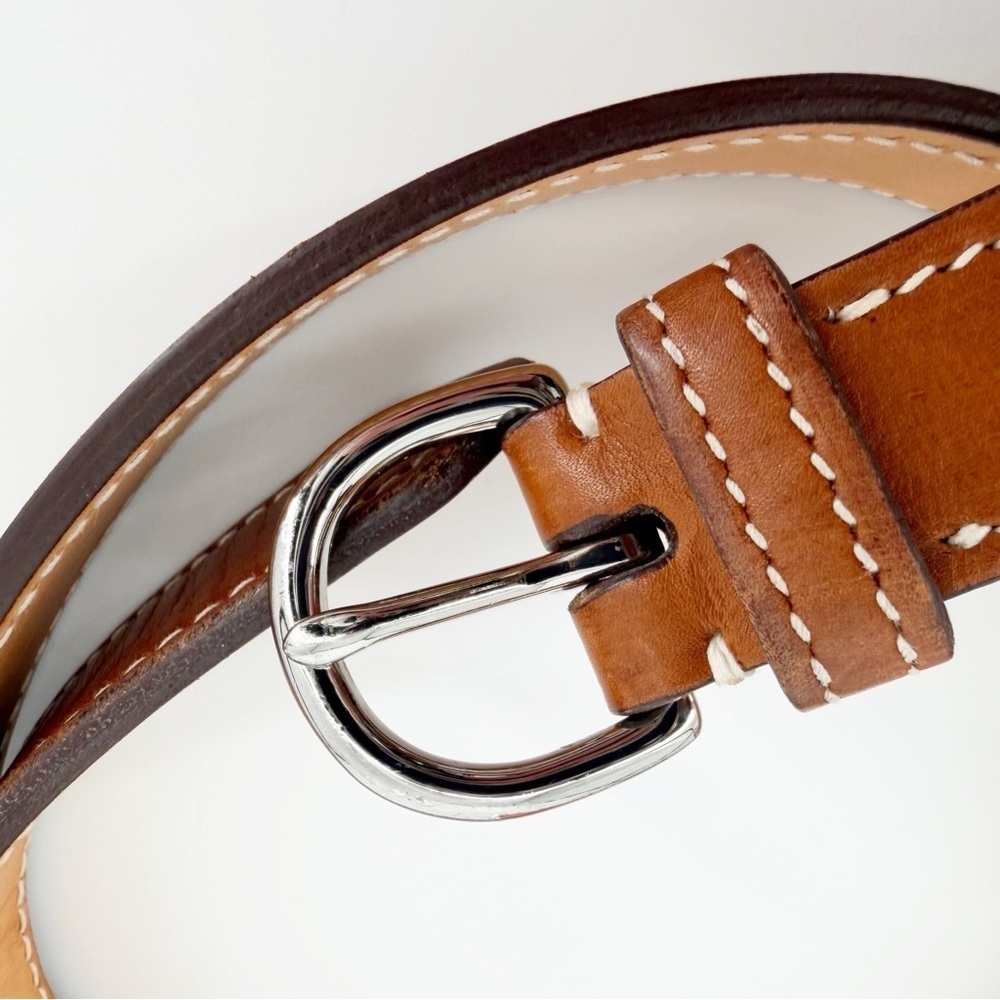 Just Campagne Paris Belt 25 Half Round Buckle Silver - Picture 2 of 8